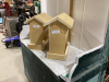 2 WOOD BIRD FEEDERS