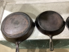 3 CAST IRON FRYPANS -ONE IS A GRISWOLD - 2