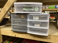 SMALL PLASTIC STORAGE DRAWERS