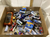 BOX WITH NEW SMALL TOY CARS + TRUCK