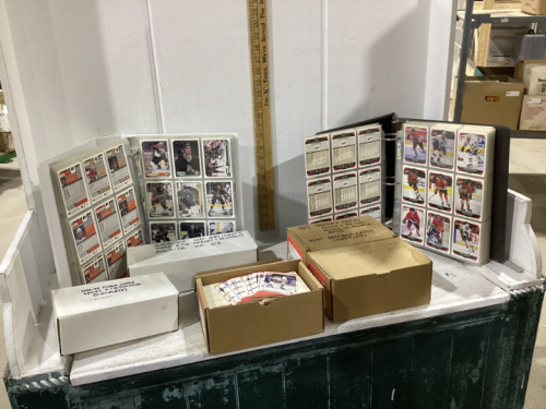 HOCKEY TRADING CARDS -BOXES-1990’S,1993-97, 2005-06 + BINDERS