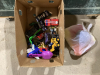 BOX FULL OF TOY CARS, AIRPLANE, MOTORHOME, TOOLS - 2