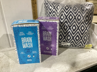 3 PIECES - 2 BRAIN WASH CLEANING KITS + TOSS CUSHION