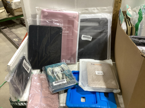 BOX OF IPAD AND TABLET CASES