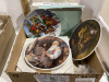 2 BOXES- STEMWARE, GLASSES + COLLECTOR PLATES - 2