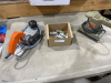 Electric sander electric planer, box of hydraulic and air fittings