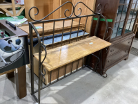 IRON AND WOOD SHELF