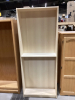 THREE STORAGE/SHEL UNITS. 31 1/2” X 80” X 11” DEEP