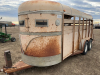 1995 - 16 foot livestock bumper pull trailer - 2