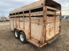 1995 - 16 foot livestock bumper pull trailer - 3