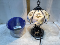 SMALL TOUCH TABLE LAMP AND PERFUME