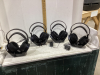 4 SONY WIRELESS HEADPHONES WITH DOCKING STATIONS - 2