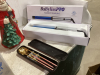 BOX OF RED ROPE LIGHTS, WIND UP SANTA + BABYLISS CURLING WAND + - 2