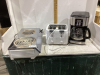 SUNBEAM COFFEE MAKER, 4 SLICE B+D TOASTER + HOT PLATE