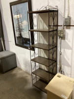 METAL + WROUGHT IRON SMALL SHELF