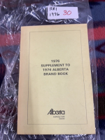 1976 supplement to 1974 Alberta, brand book