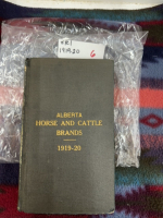 Alberta horse and cattle brands 1919 to 1920