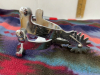 Engraved stainless steel spurs