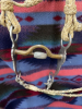 Hand, braided rawhide bridal with reins, and Longshank cricket bit - 4