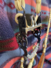 Hand, braided tight, weave raw hide bridal with Lonestar, cricket bit and reins . - 3