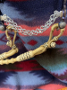 Hand, braided tight, weave raw hide bridal with Lonestar, cricket bit and reins . - 6