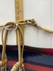 Hand, braided tight, weave raw hide bridal with Lonestar, cricket bit and reins . - 8