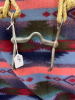 Hand, braided rawhide headstall with Sweetwater bit - 5