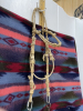 Hand, braided rawhide headstall with Longshank curb bit - 2