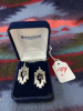 Montana silver lightning design earrings
