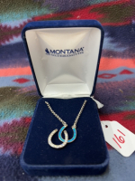 Montana silver horseshoe pendants