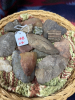Two assorted trays, of point /tool rocks and tips - 2