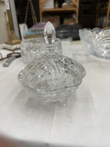 Pinwheel crystal dish