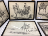 FRAMED WESTERN SKETCHES ( PENCIL AND INK ) - 3