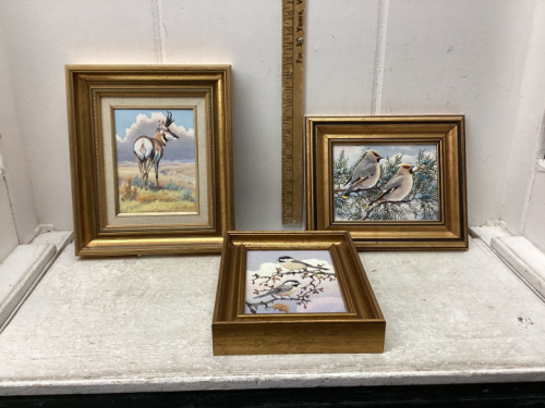 (3) FRAMED OIL PAINTINGS