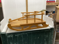 HAND CRAFTED WOOD SLEIGH