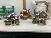 (3) CHRISTMAS VILLAGE HOUSES, WHITE LED LIGHTS - 2