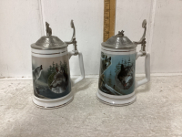 (2) TANKARDS