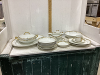 (4) LIMOGES DISH SET - “ELITE WORKS”