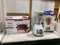 ELECTRIC FONDUE SET & OSTER BLENDER