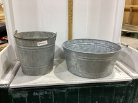 GALVANIZED BUCKET & WASH TUB