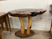 BURL OAK TABLE