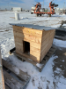 Wooden Doghouse with Metal Roof