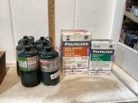 (2) PARTIAL BOXES GROUT & PROPANE BOTTLES