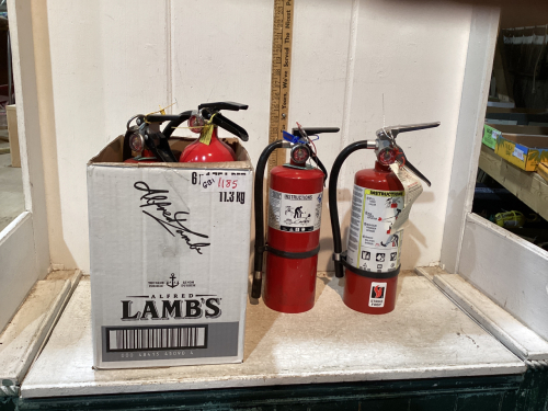 (4) FIRE EXTINGUISHERS