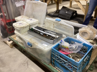 PALLET OF SHOP HARDWARE & PAINTING SUPPLIES