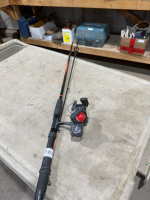 Fishing rod, and reel