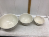 3 POTTERY BOWLS- NO MAKER MARKS - 2