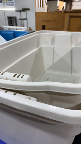 (2) LARGE PLASTIC TOTES