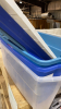 (3) PLASTIC STORAGE TOTES W/ LIDS - 2