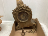 WOOD + CAST CLOCK , SMALL CAST BIRD BATH - 3